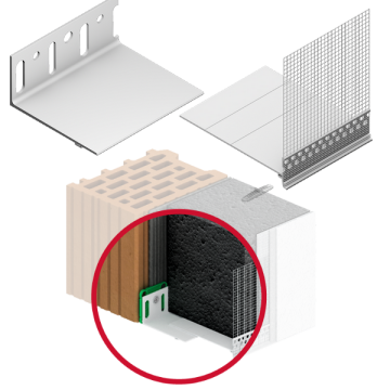 EJOT Pro SOP lábazati indítóprofil 2fm