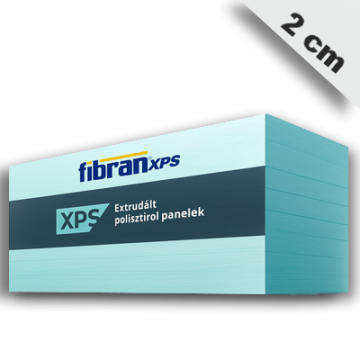 XPS 2 cm vastag lábazati hőszigetelő lemez