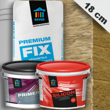 Kőzetgyapot homlokzati hőszigetelés 18 cm