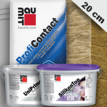 20 cm Baumit kőzetgyapot hőszigetelő rendszer