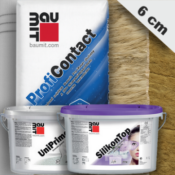 6 cm Baumit kőzetgyapot hőszigetelő rendszer