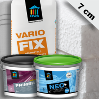 Homlokzati hőszigetelő rendszer 7 cm