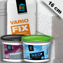 Homlokzati hőszigetelő rendszer 16 cm